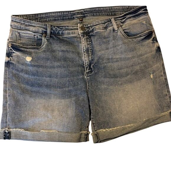 Kut From The Kloth Womens 20W Cut Off Denim Shorts Americana Distressed - Picture 1 of 10